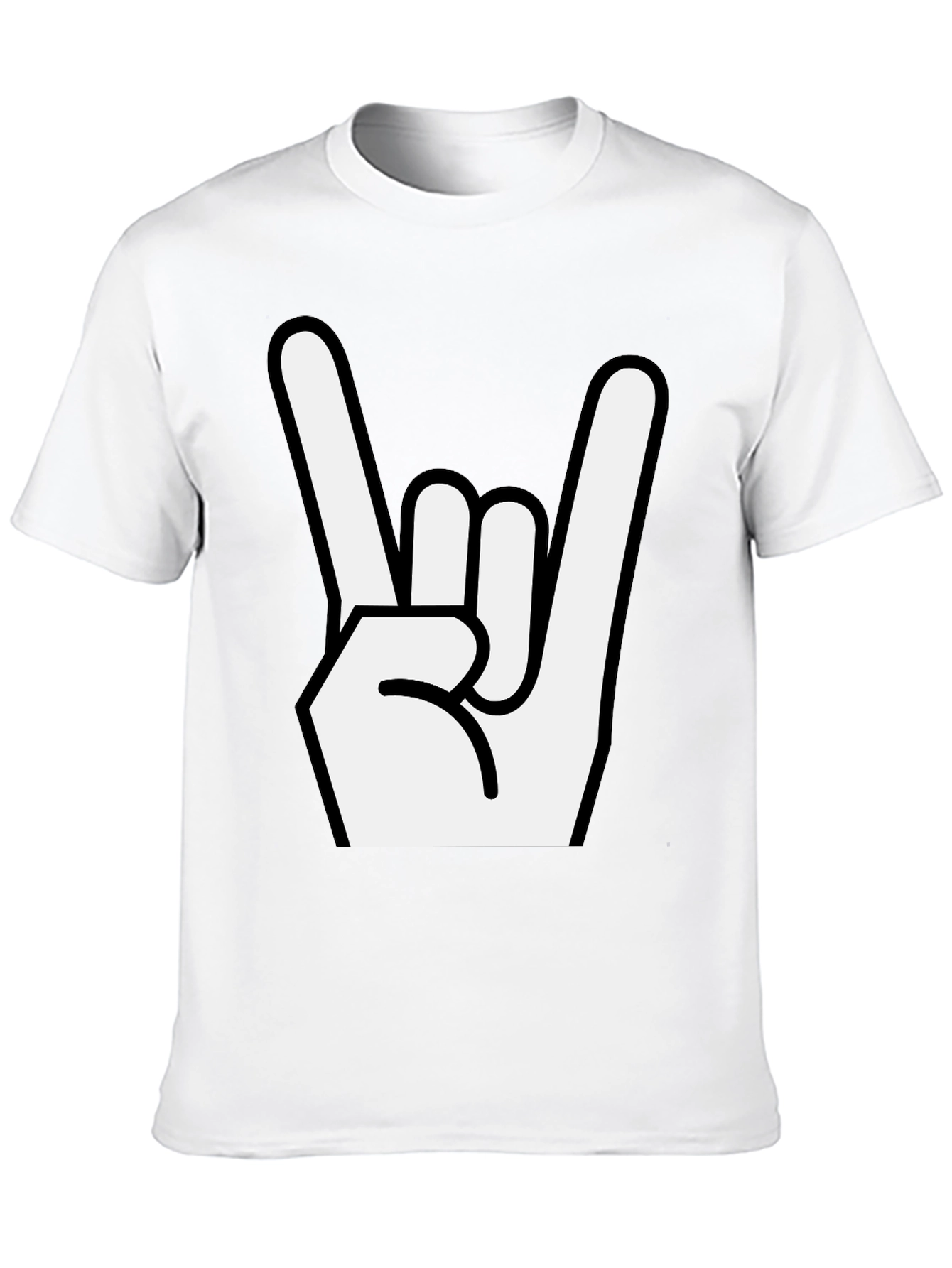 Rock On Gesture Black T-Shirt