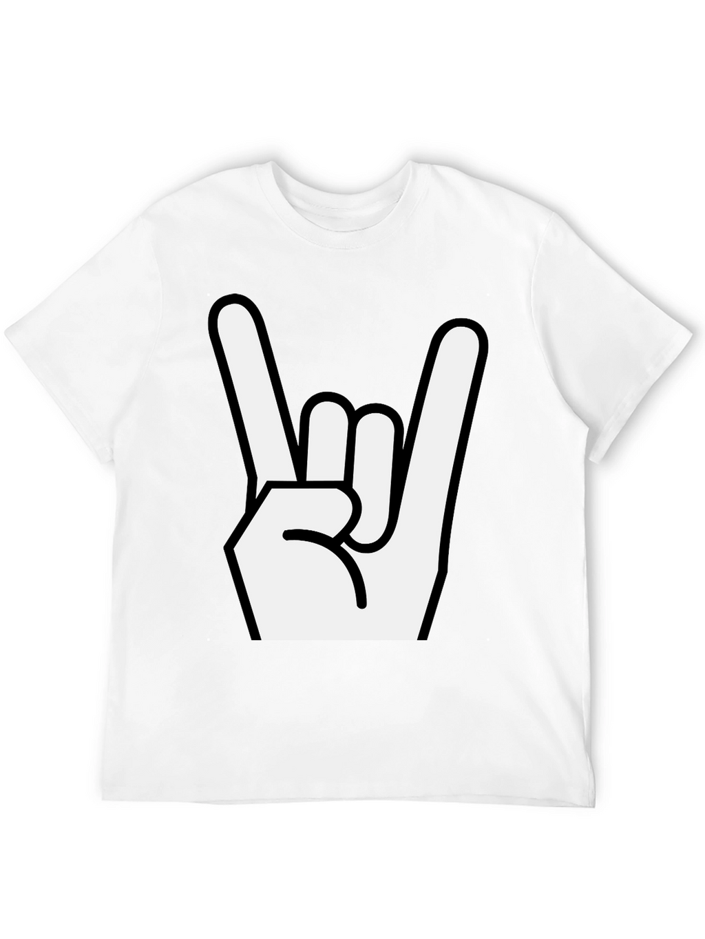 Rock On Gesture Black T-Shirt