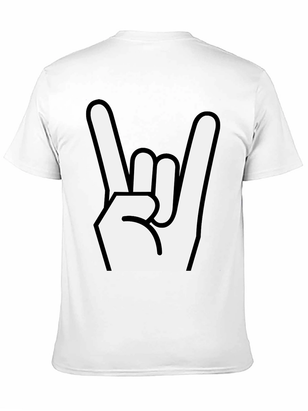 Rock On Gesture Black T-Shirt