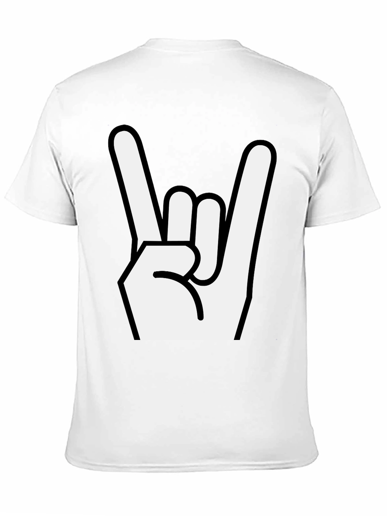 Rock On Gesture Black T-Shirt