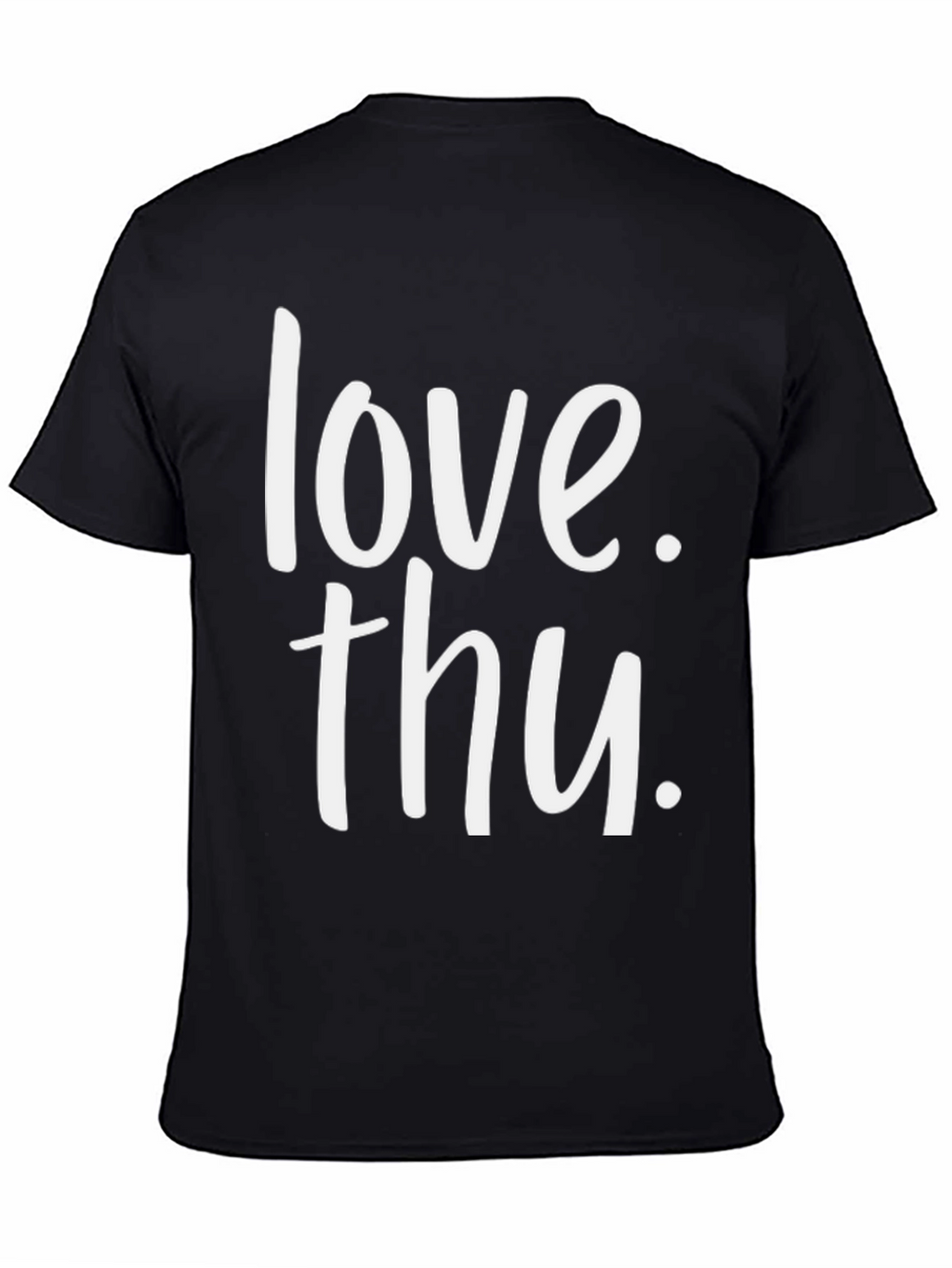 Love Thu. Black Graphic T-Shirt