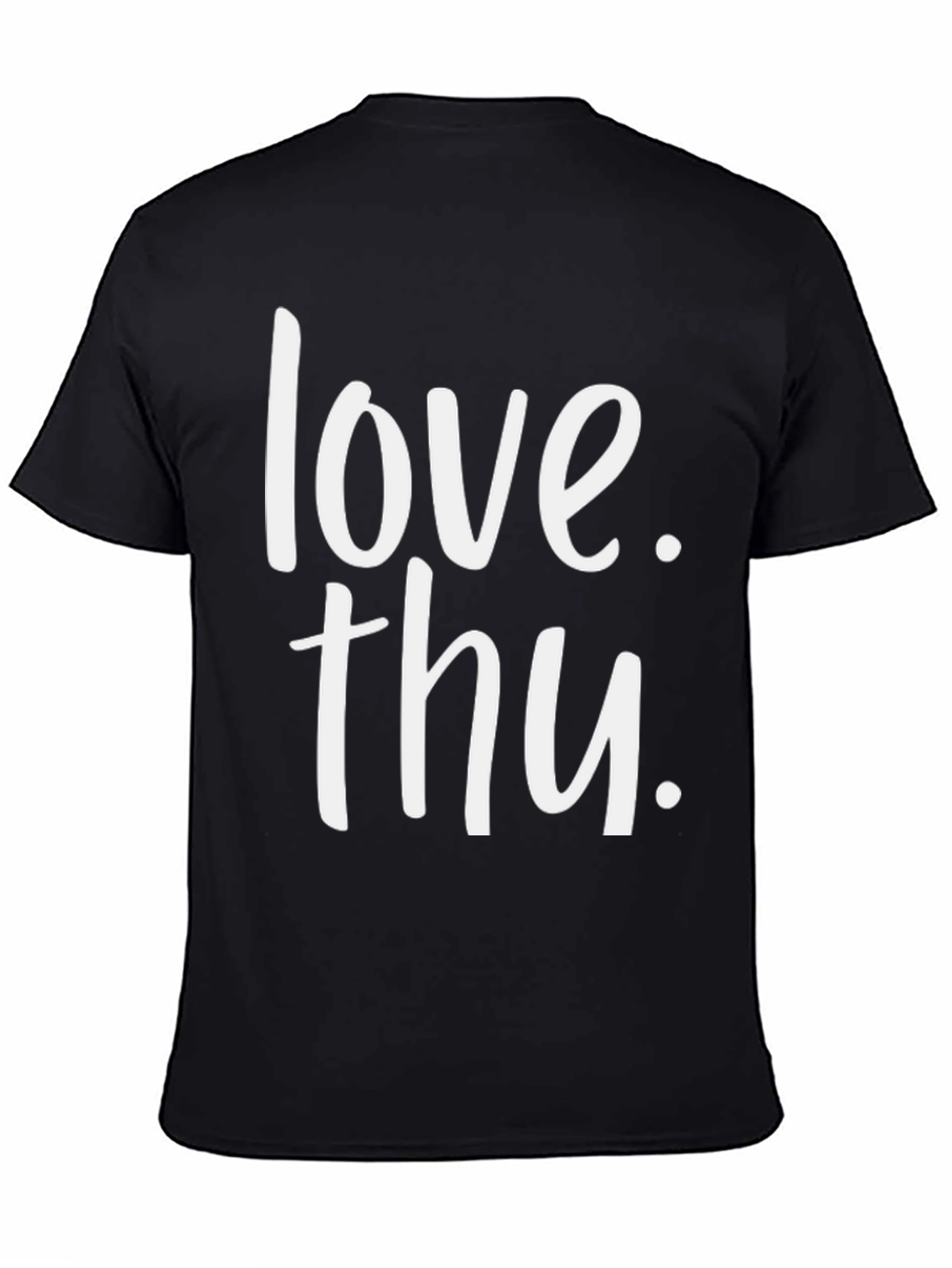 Love Thu. Black Graphic T-Shirt