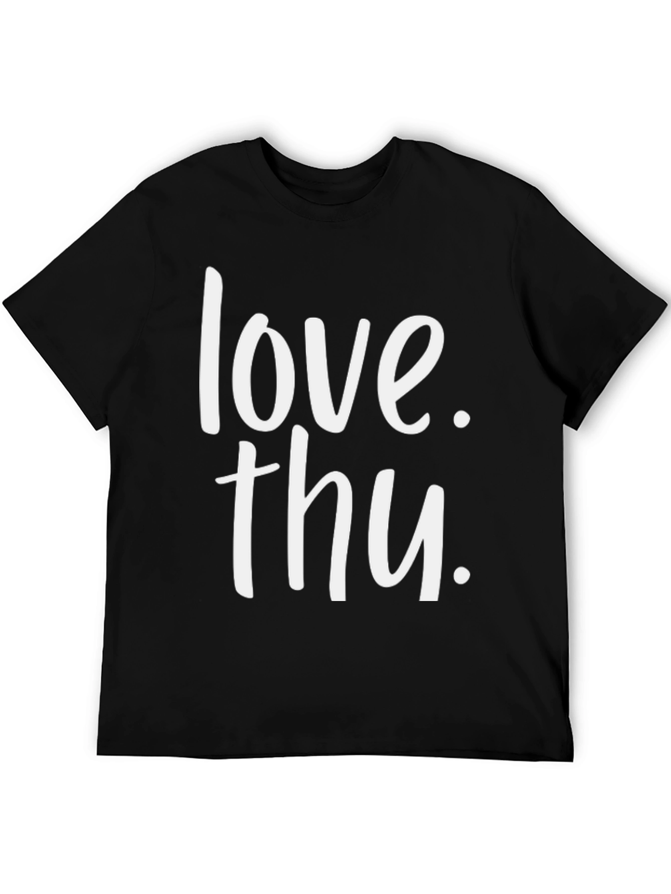 Love Thu. Black Graphic T-Shirt