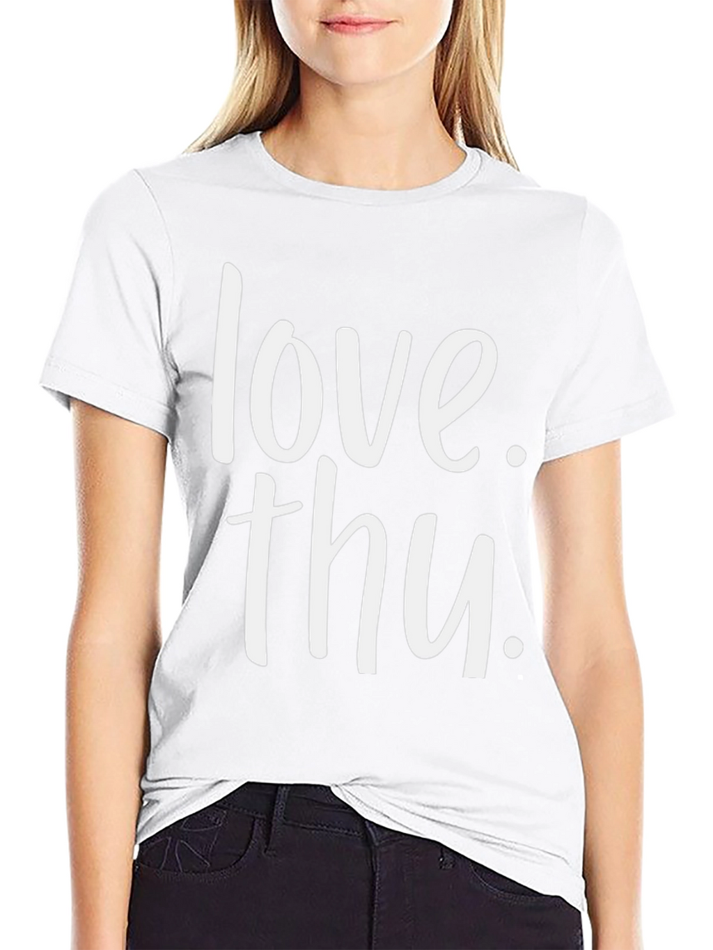 Love Thu. Black Graphic T-Shirt