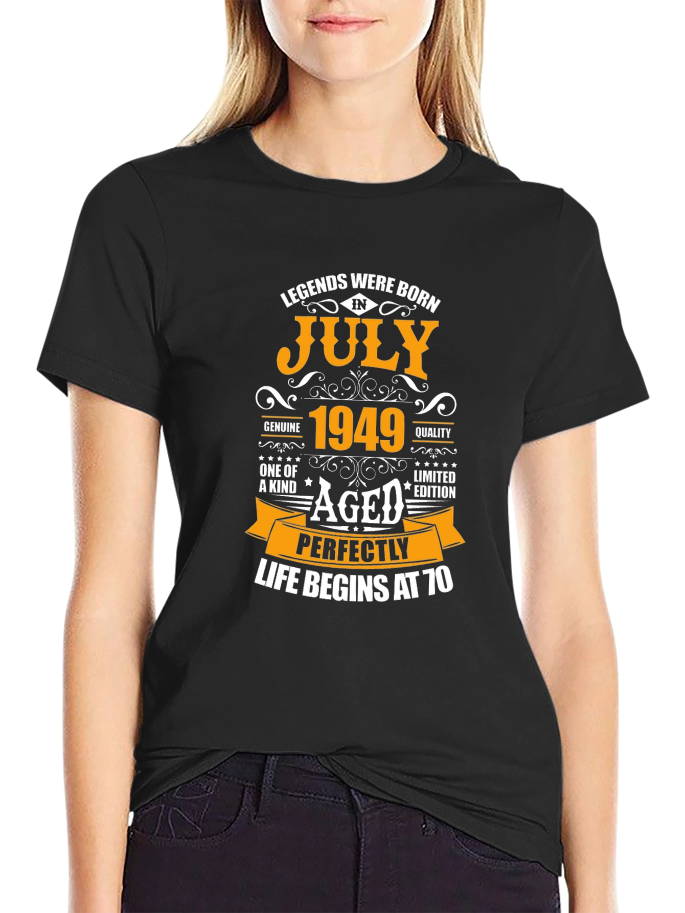 Legends Born in July 1949 Aged Perfectly T-Shirt