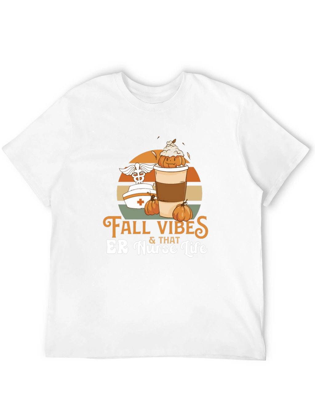 Fall Vibes ER Nurse Life Graphic Tee