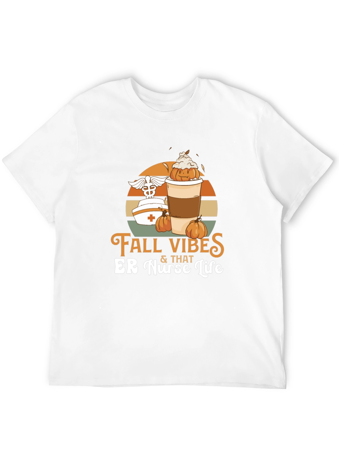 Fall Vibes ER Nurse Life Graphic Tee