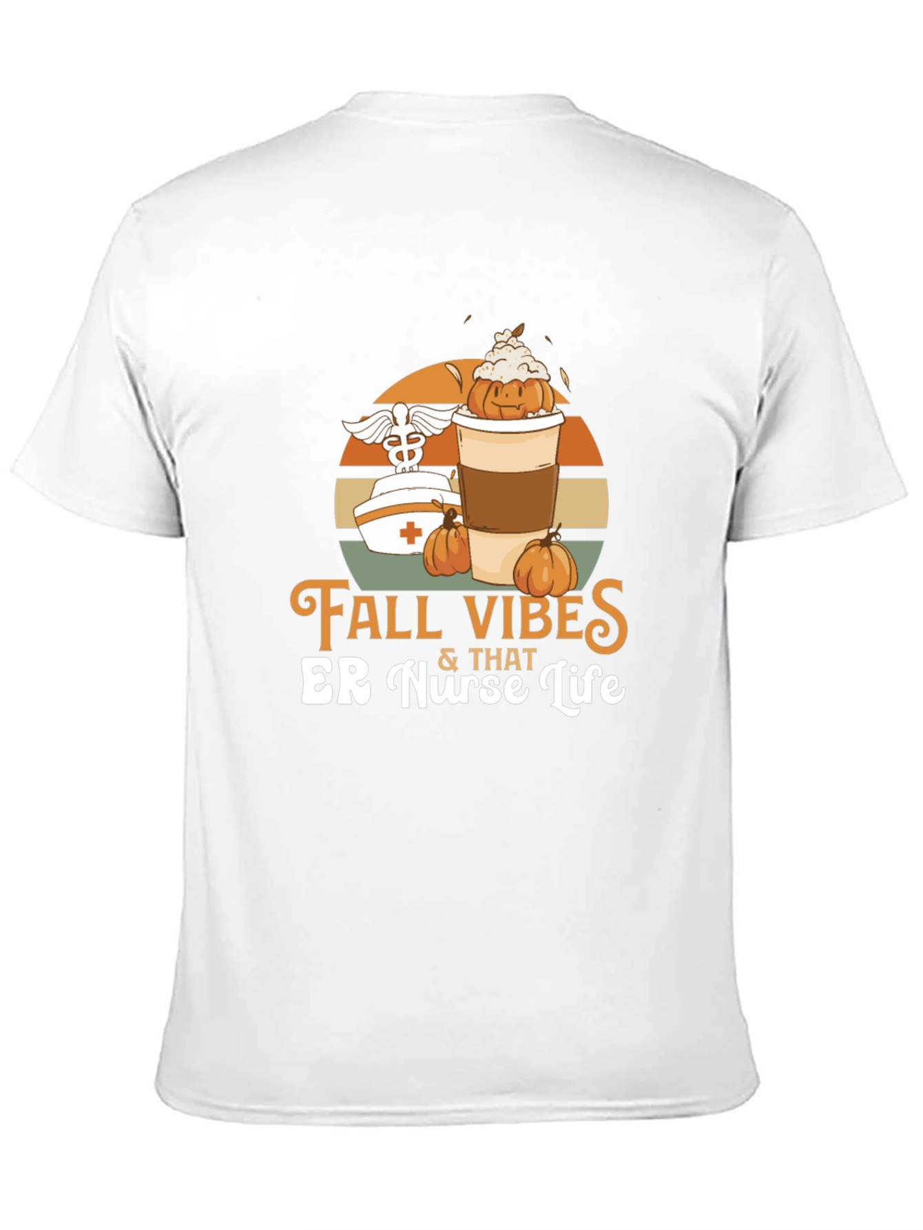 Fall Vibes ER Nurse Life Graphic Tee