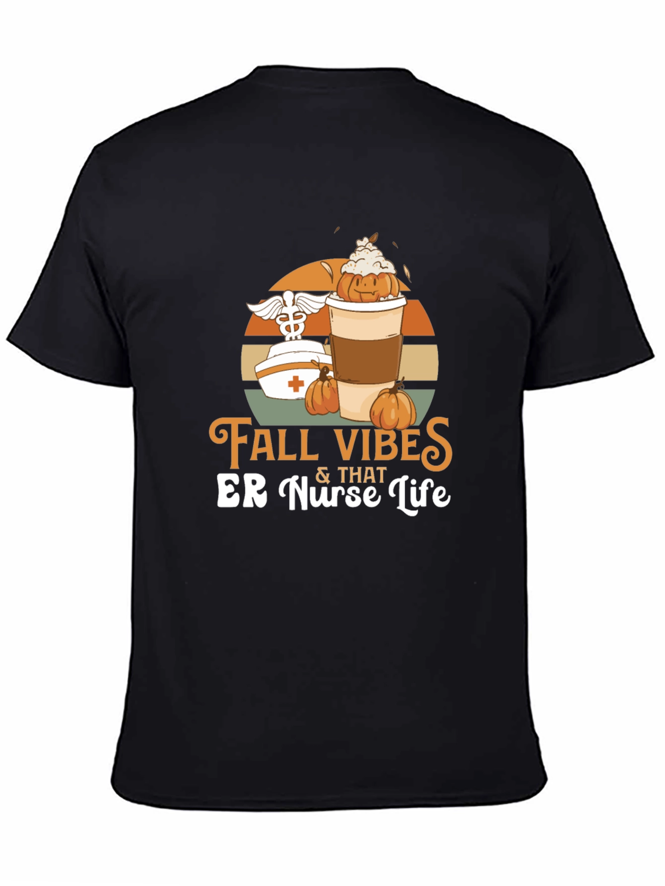 Fall Vibes ER Nurse Life Graphic Tee