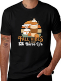 Fall Vibes ER Nurse Life Graphic Tee