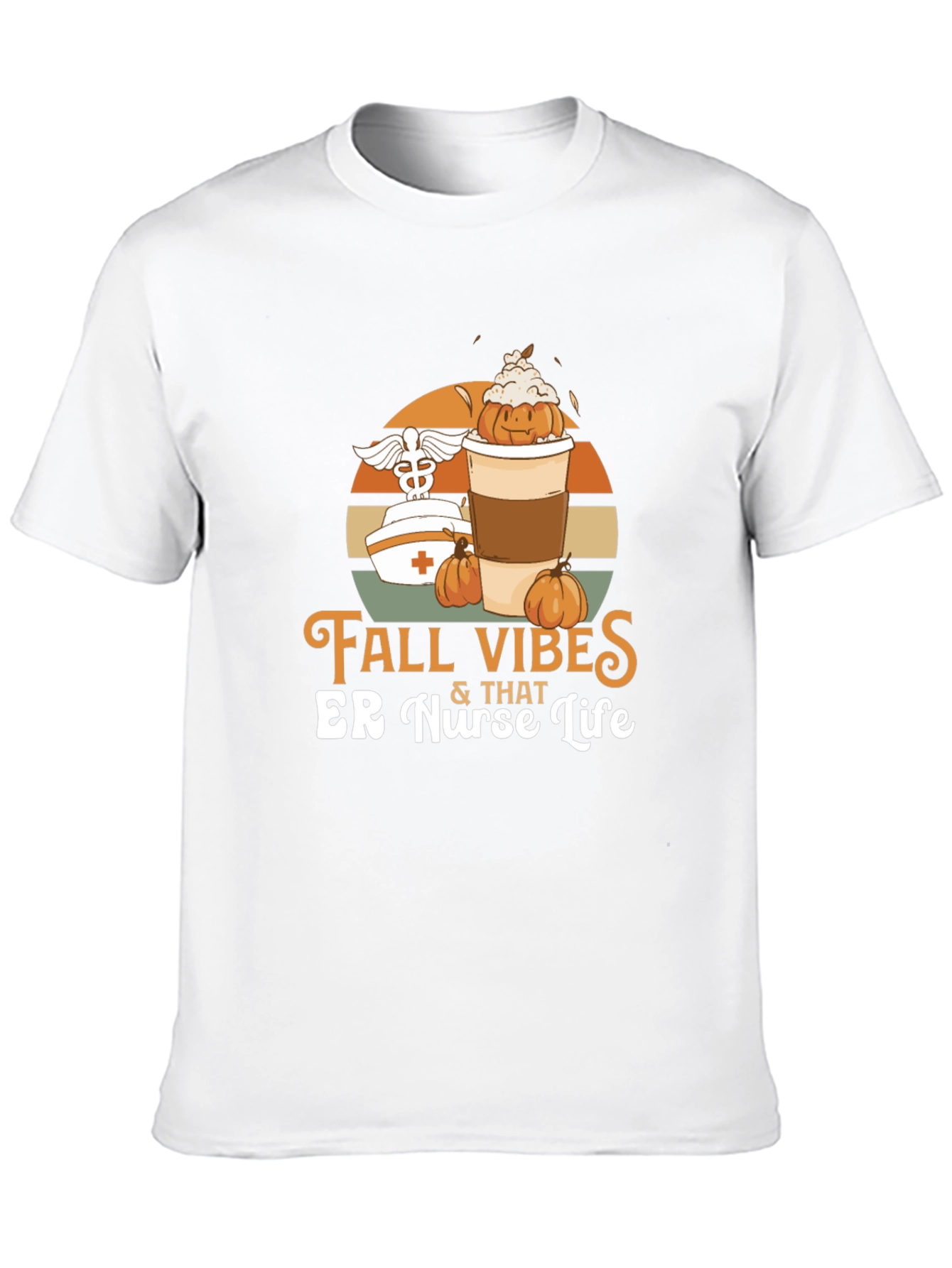 Fall Vibes ER Nurse Life Graphic Tee