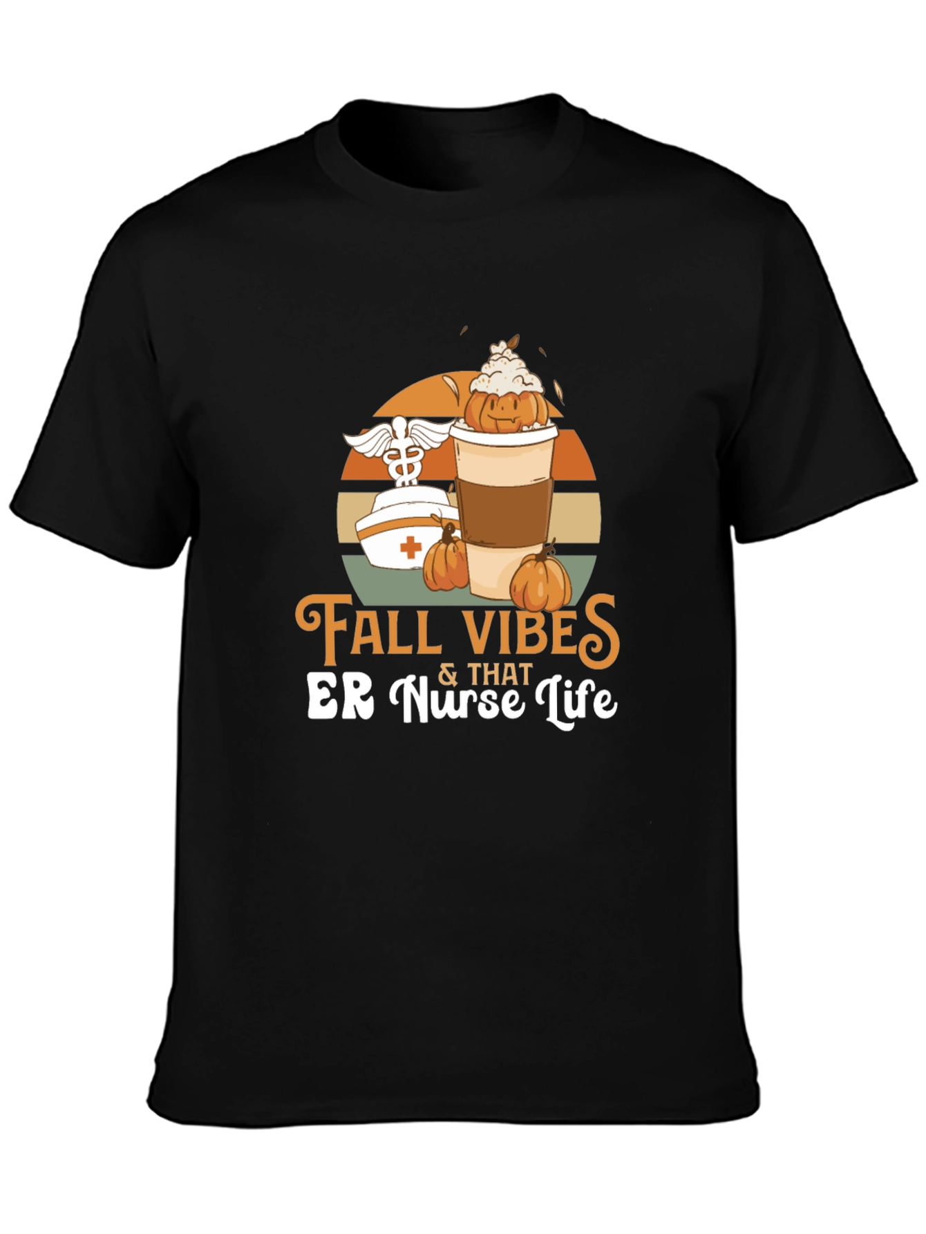 Fall Vibes ER Nurse Life Graphic Tee