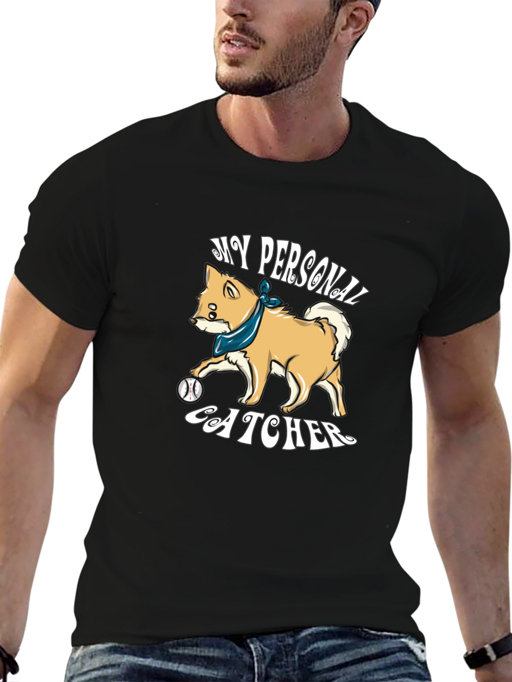 My Personal Catcher Dog Graphic T-Shirt