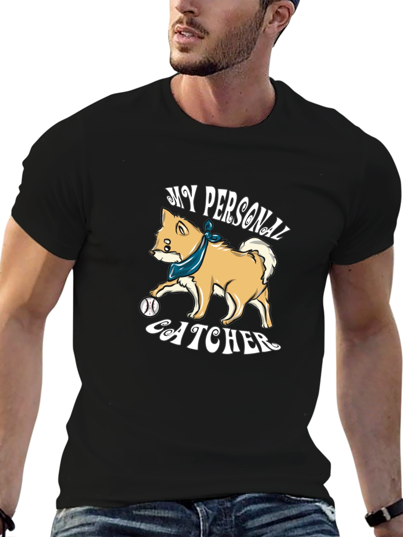 My Personal Catcher Dog Graphic T-Shirt