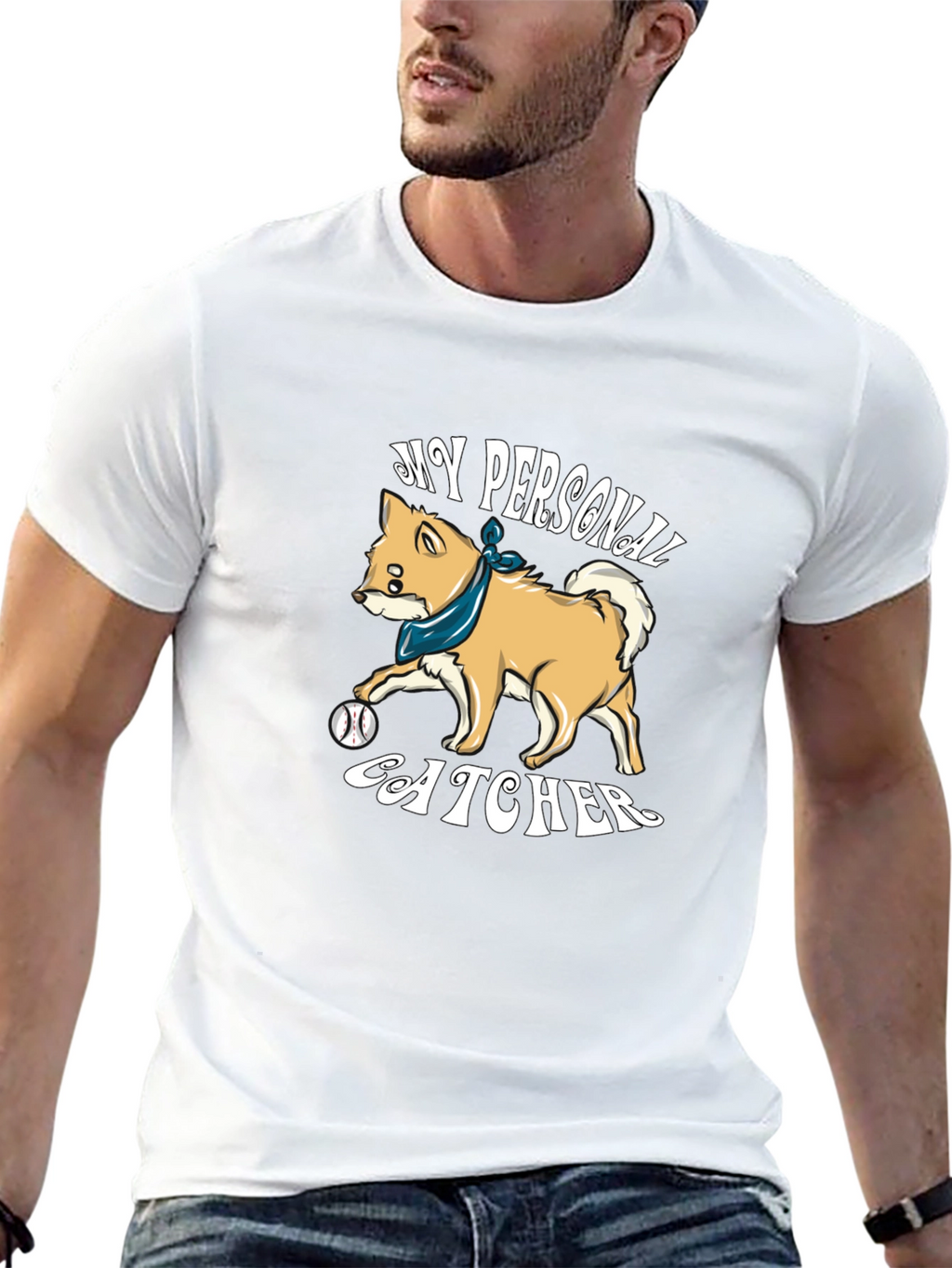 My Personal Catcher Dog Graphic T-Shirt