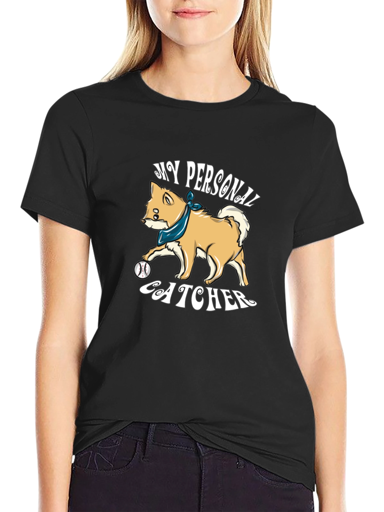 My Personal Catcher Dog Graphic T-Shirt