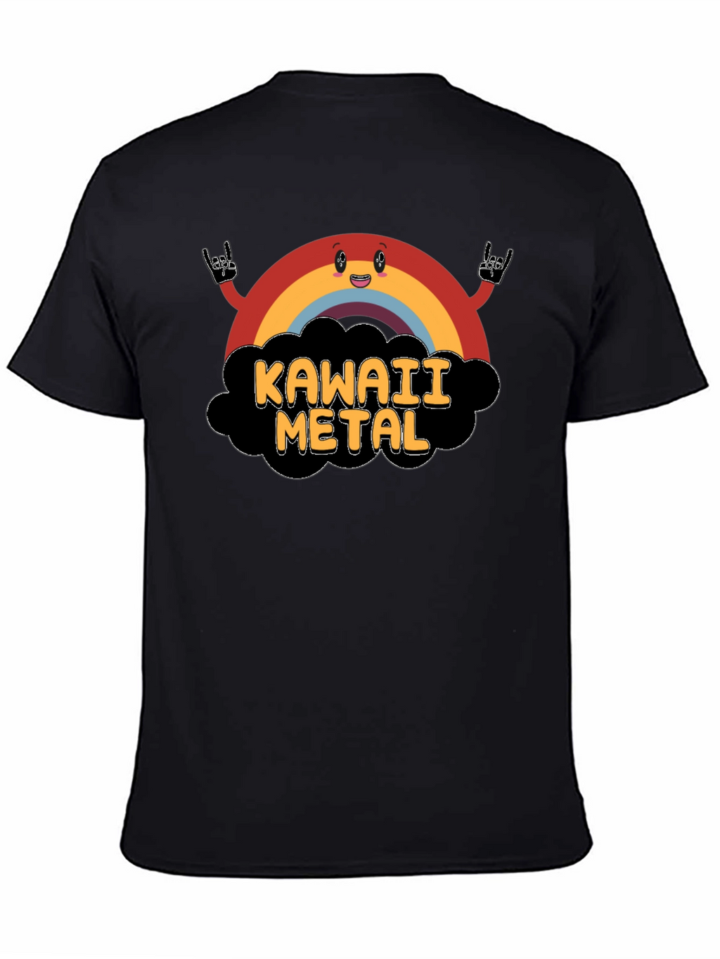 Kawaii Metal Rainbow Graphic T-Shirt