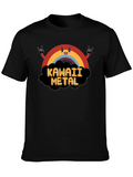 Kawaii Metal Rainbow Graphic T-Shirt
