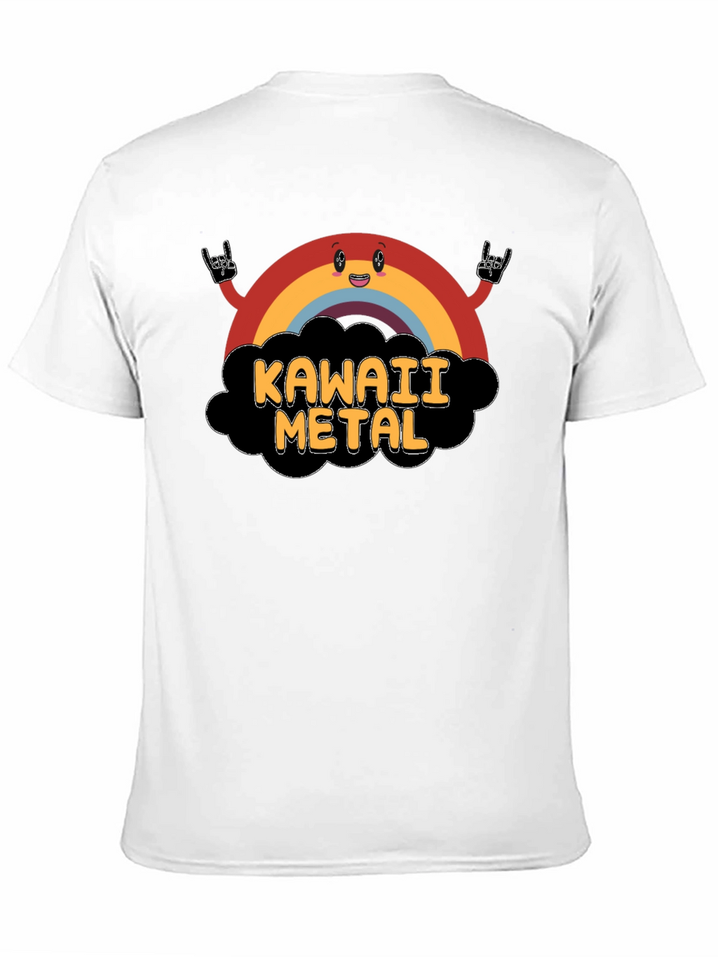 Kawaii Metal Rainbow Graphic T-Shirt