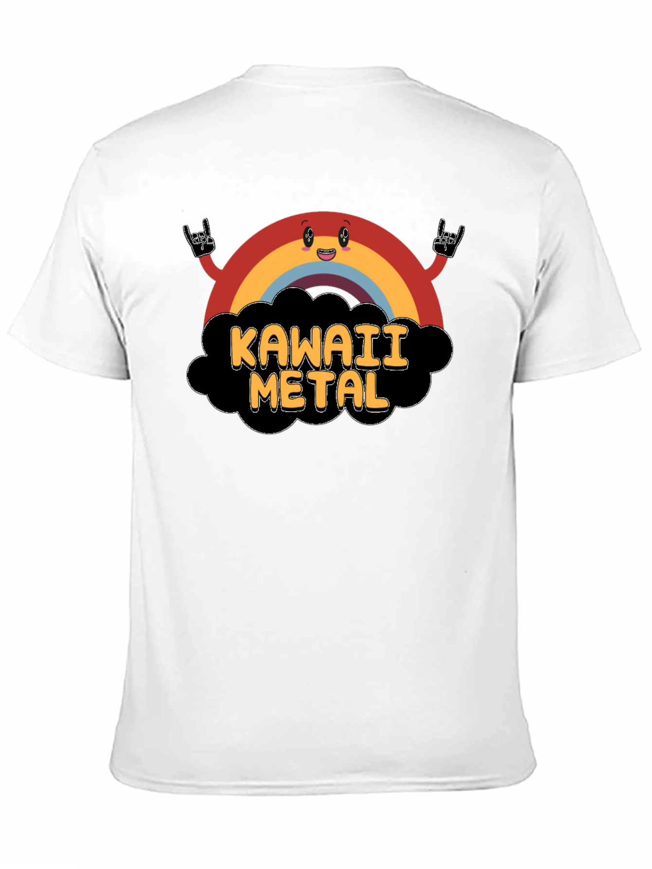 Kawaii Metal Rainbow Graphic T-Shirt