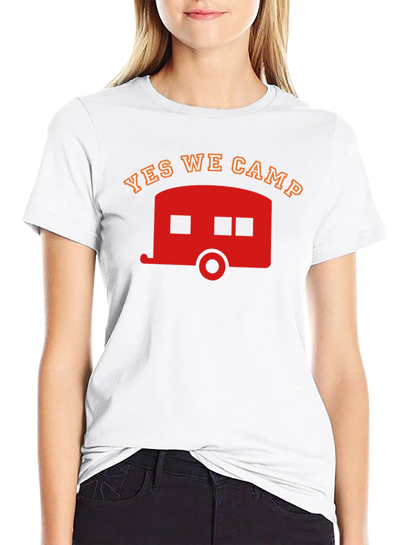 Yes We Camp T-Shirt - Retro Camper Graphic Tee
