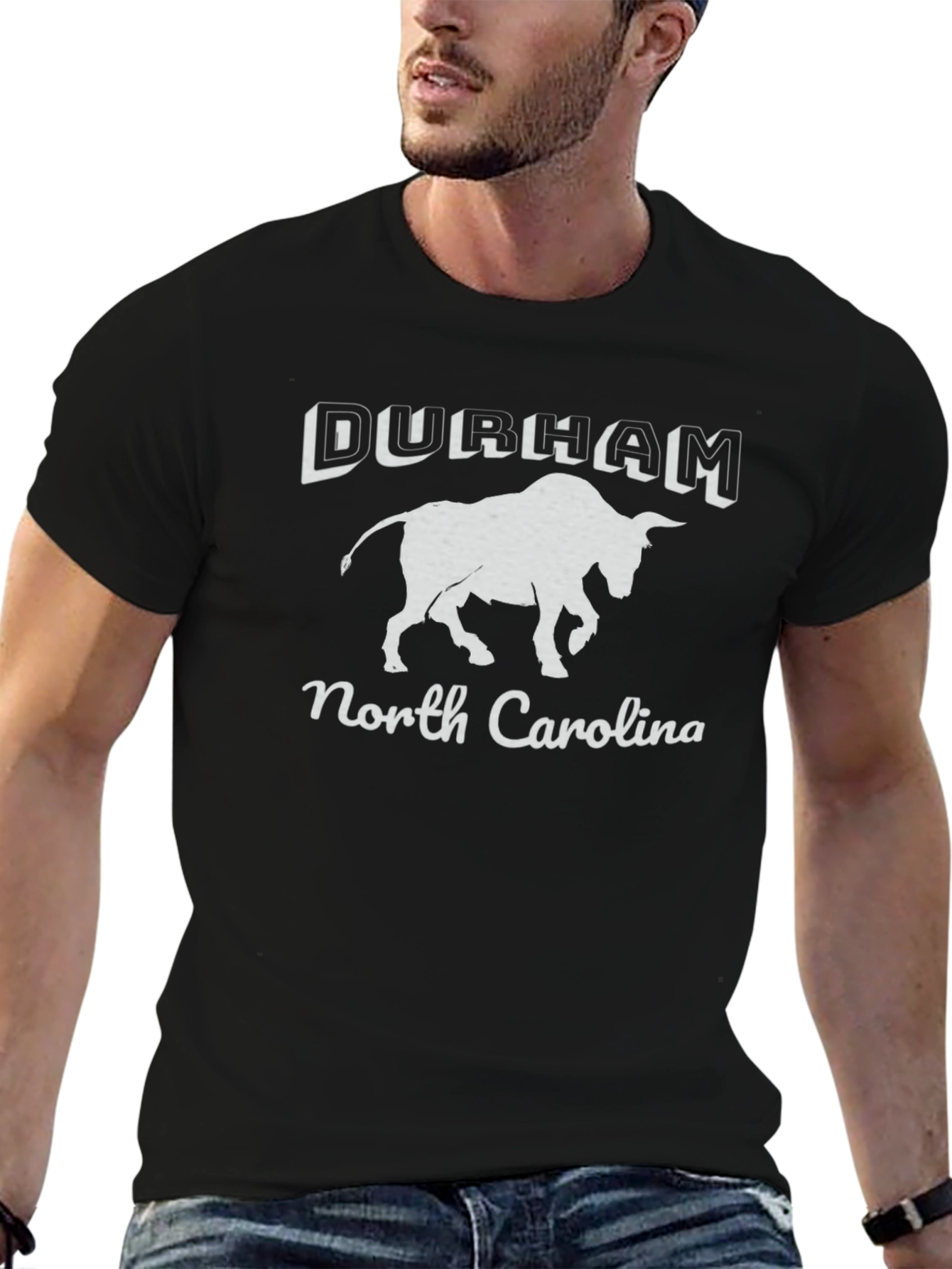 Durham North Carolina Bull Graphic T-Shirt