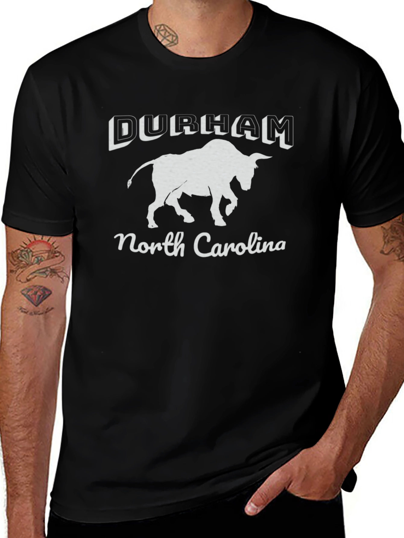 Durham North Carolina Bull Graphic T-Shirt