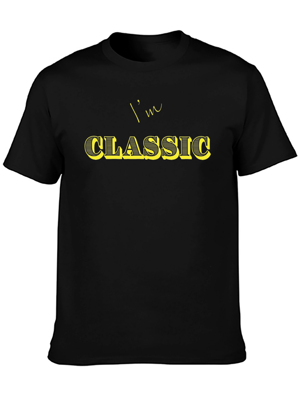 Im Classic Black Graphic T-Shirt