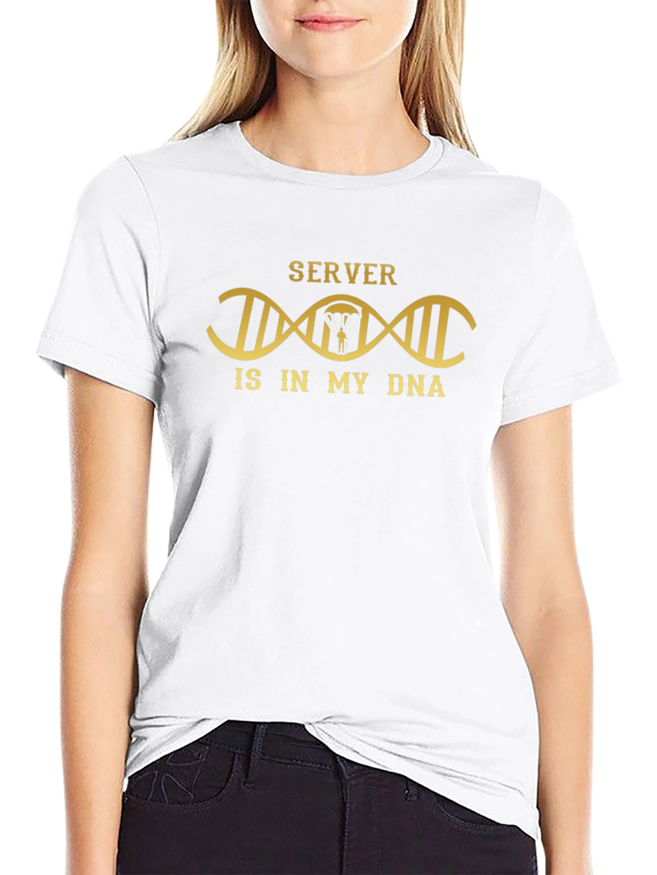 Server is in My DNA Black T-Shirt