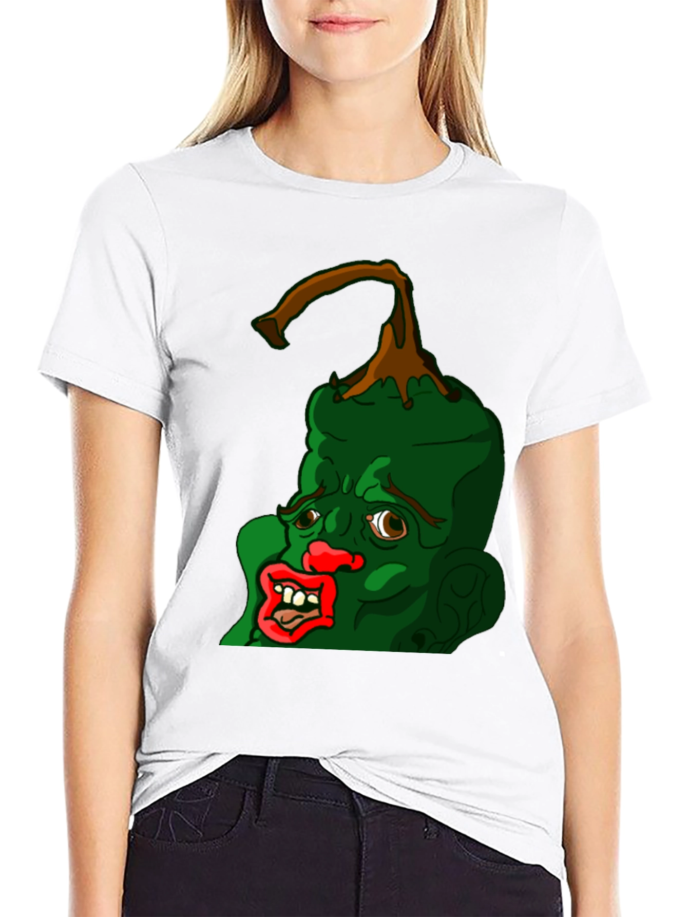 Grotesque Pepper Head Black T-Shirt