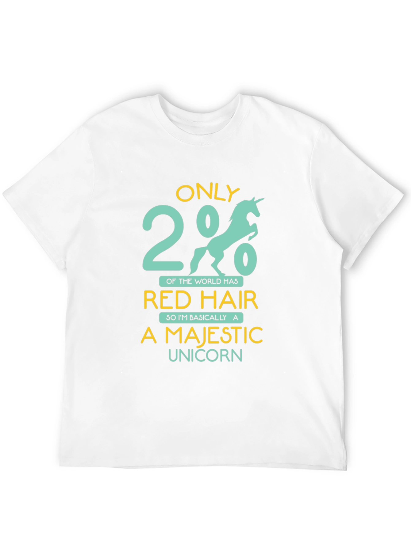 Majestic Unicorn Red Hair T-Shirt