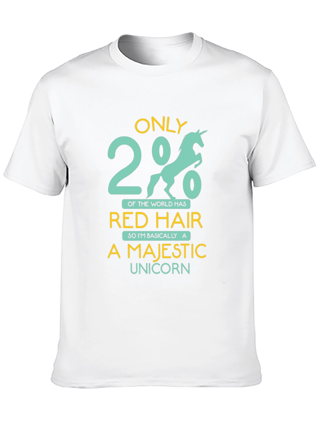 Majestic Unicorn Red Hair T-Shirt