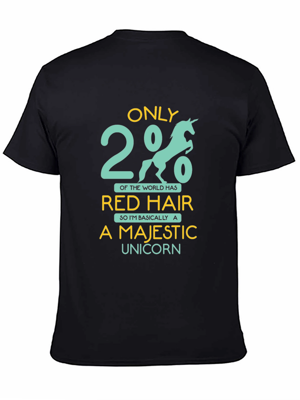 Majestic Unicorn Red Hair T-Shirt