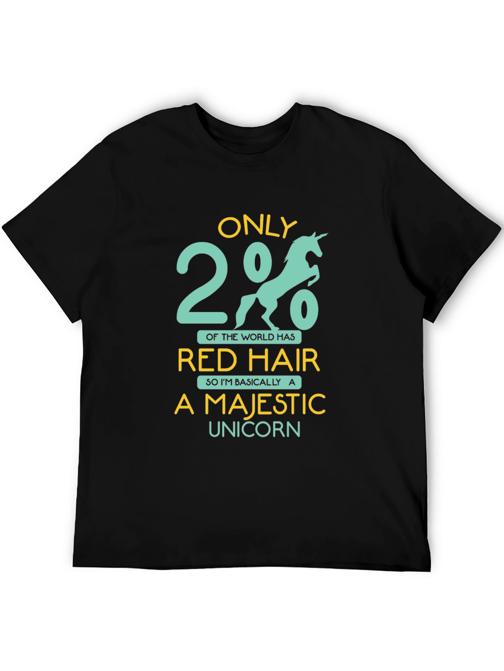 Majestic Unicorn Red Hair T-Shirt