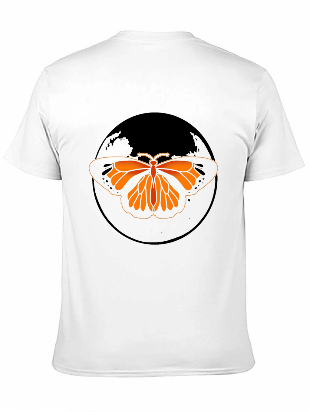 Butterfly Graphic Tee - Black Casual T-Shirt