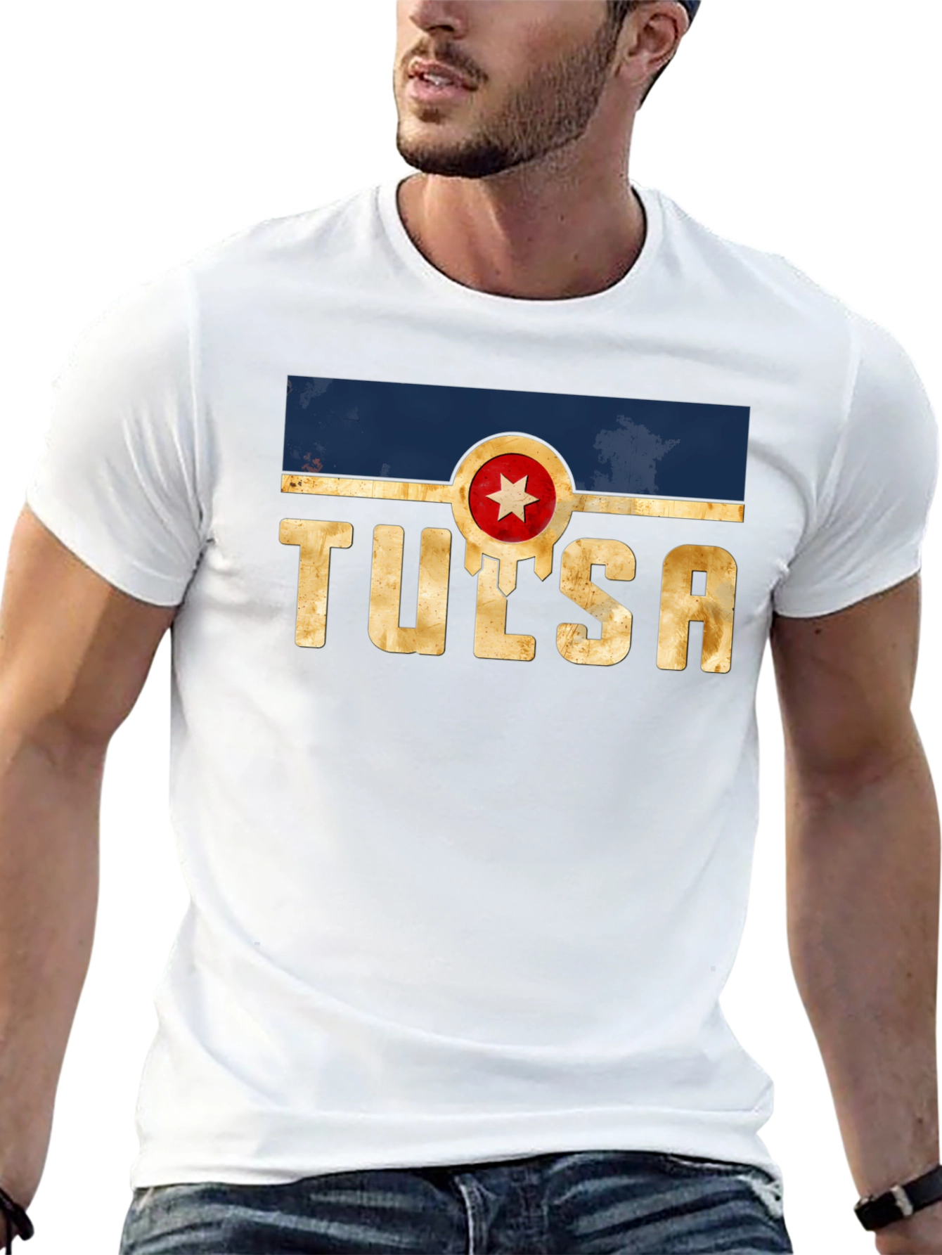 Tulsa Graphic Tee - Retro Style Black T-Shirt