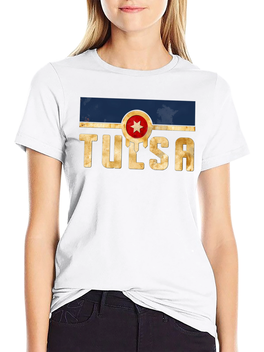 Tulsa Graphic Tee - Retro Style Black T-Shirt
