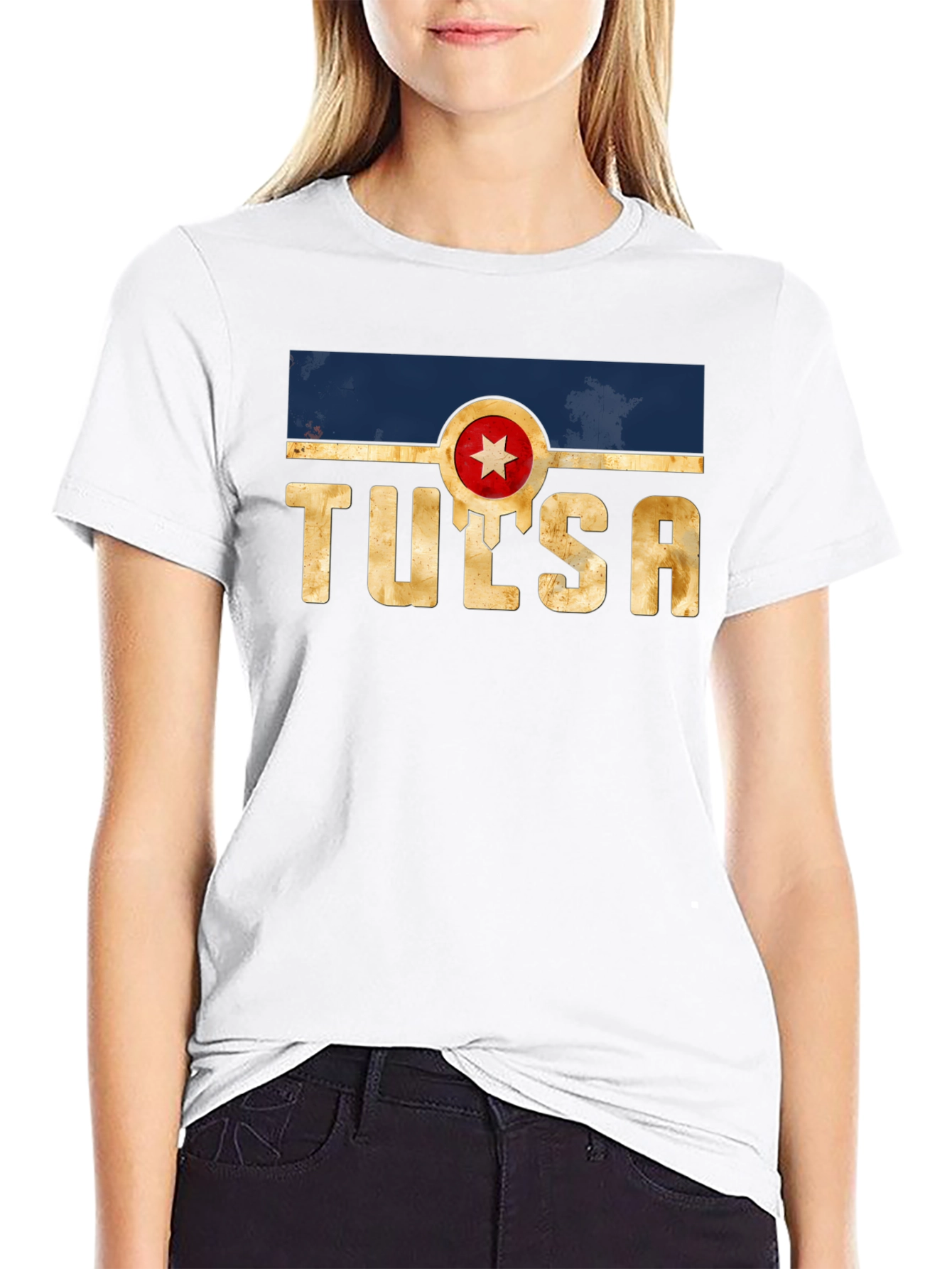 Tulsa Graphic Tee - Retro Style Black T-Shirt