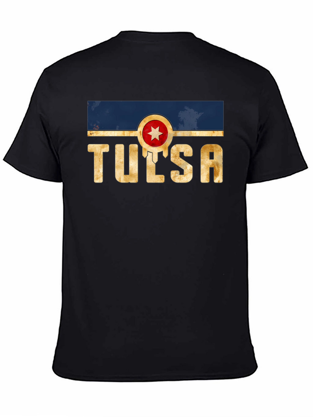Tulsa Graphic Tee - Retro Style Black T-Shirt