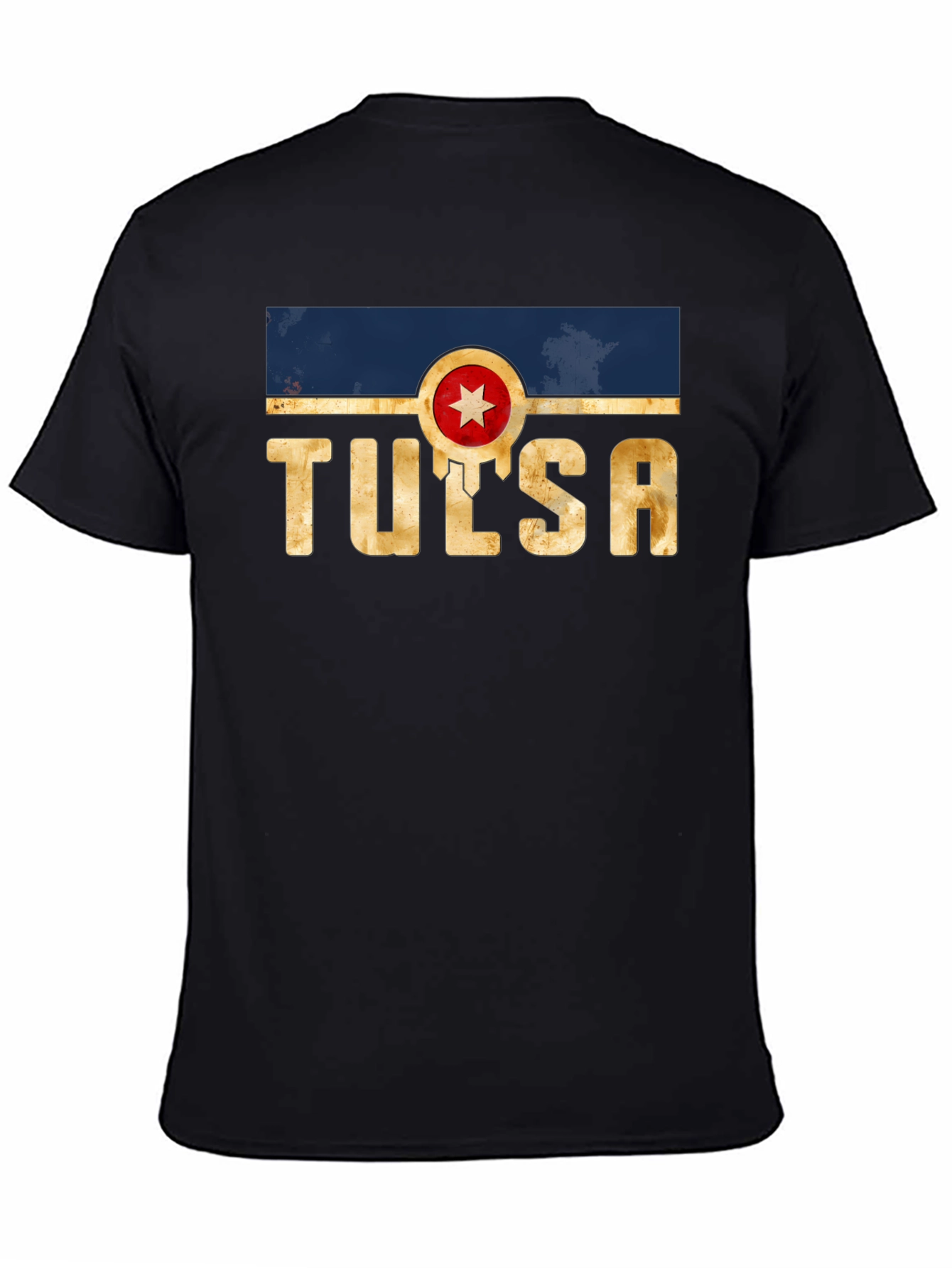 Tulsa Graphic Tee - Retro Style Black T-Shirt