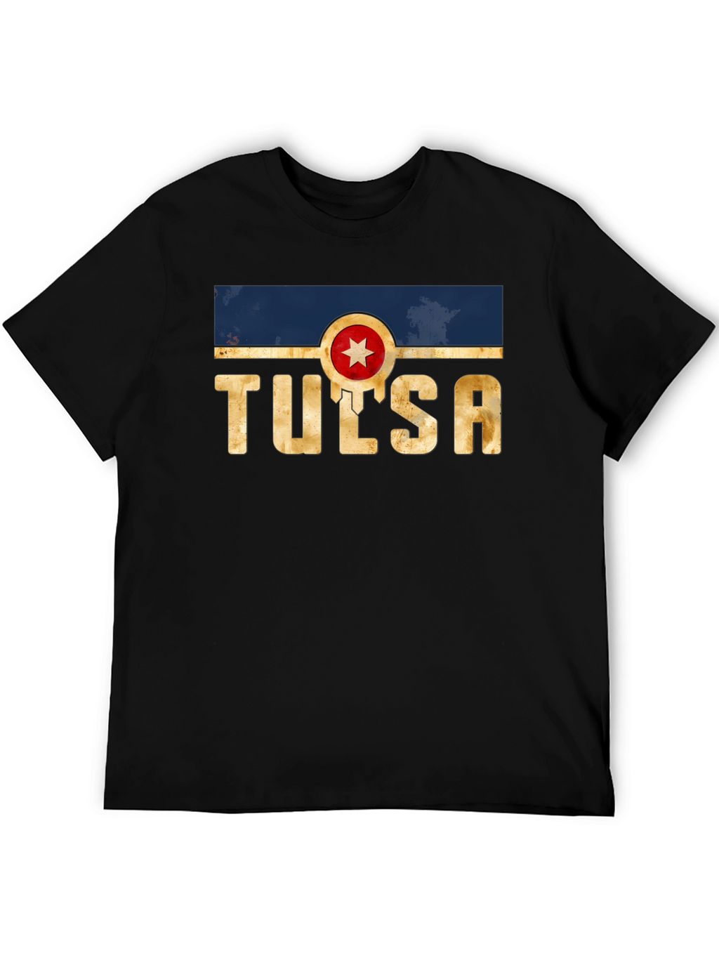 Tulsa Graphic Tee - Retro Style Black T-Shirt