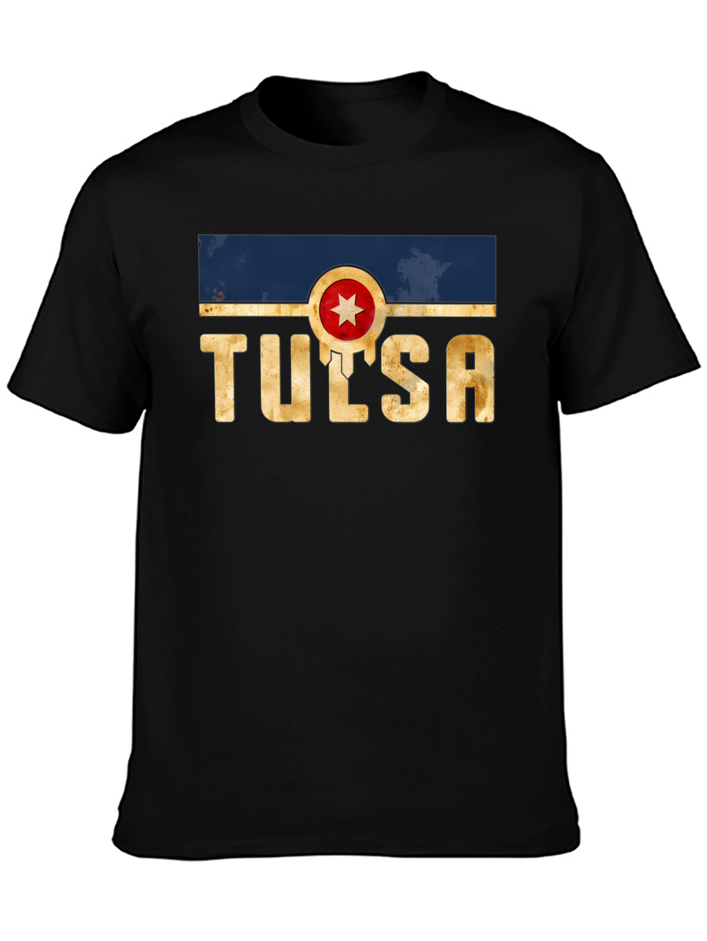 Tulsa Graphic Tee - Retro Style Black T-Shirt