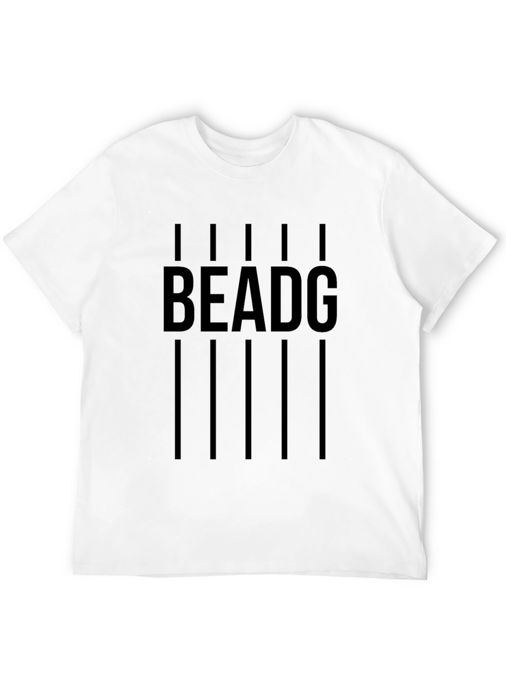 Black BEADG Graphic T-Shirt for Men