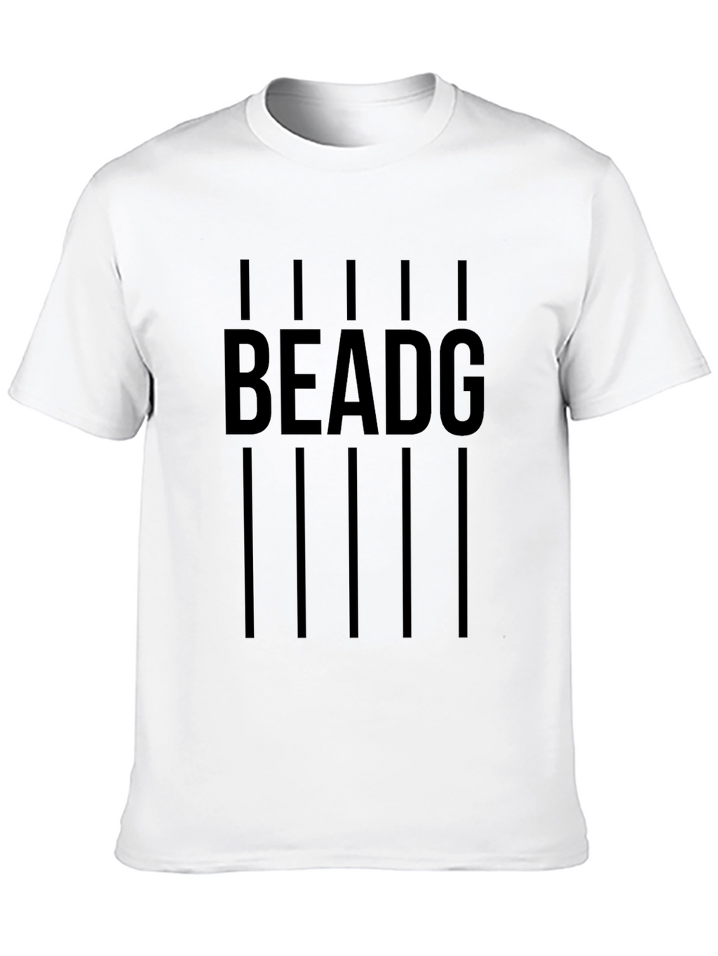 Black BEADG Graphic T-Shirt for Men