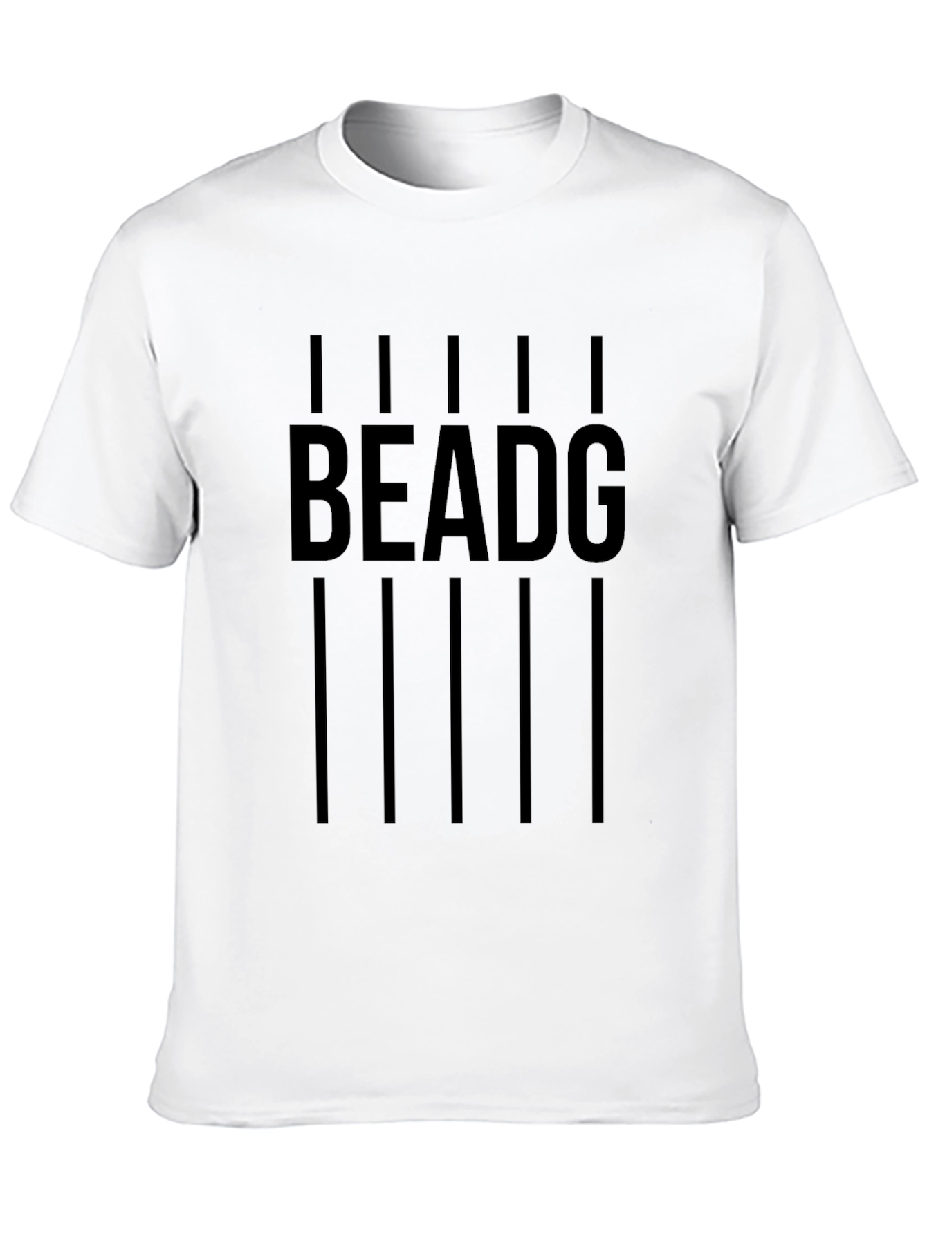 Black BEADG Graphic T-Shirt for Men