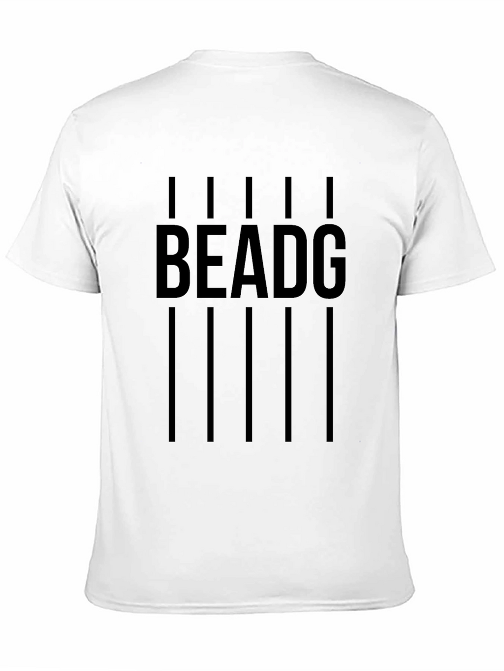 Black BEADG Graphic T-Shirt for Men