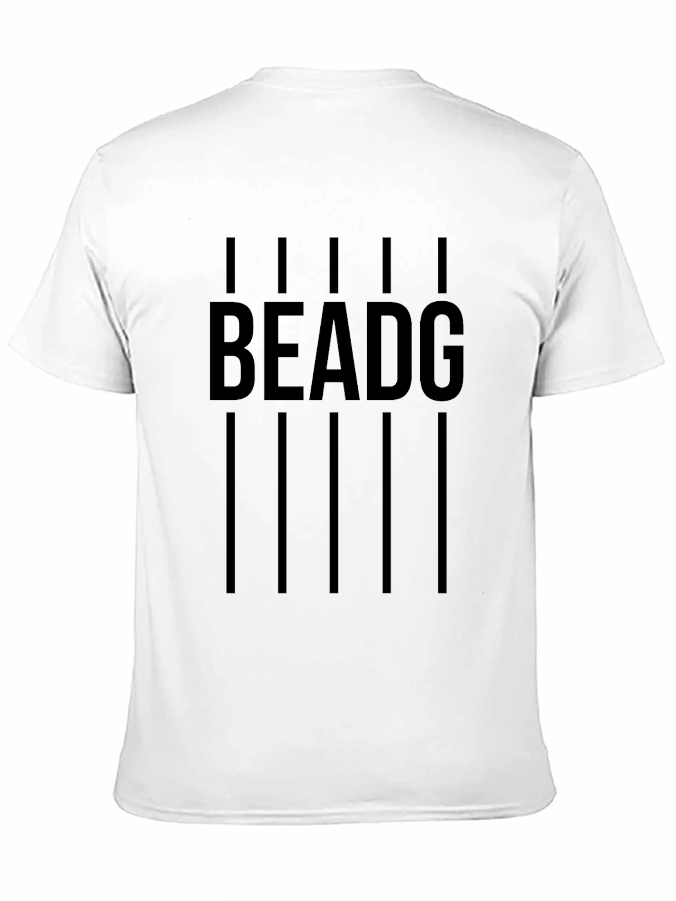 Black BEADG Graphic T-Shirt for Men