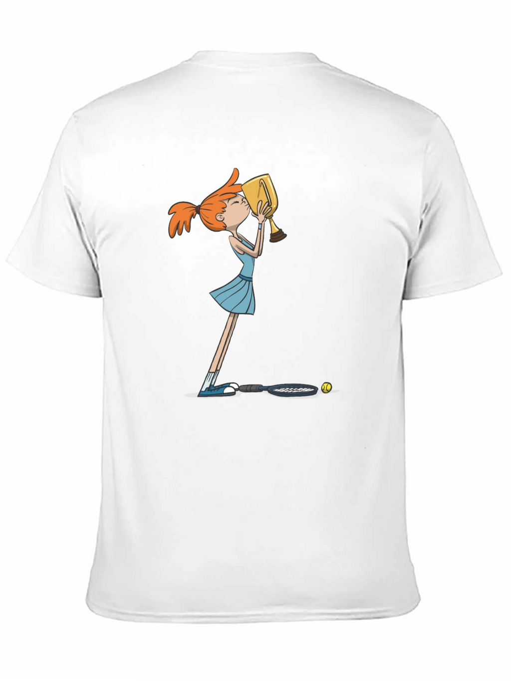 Tennis Winner Graphic T-Shirt - Black