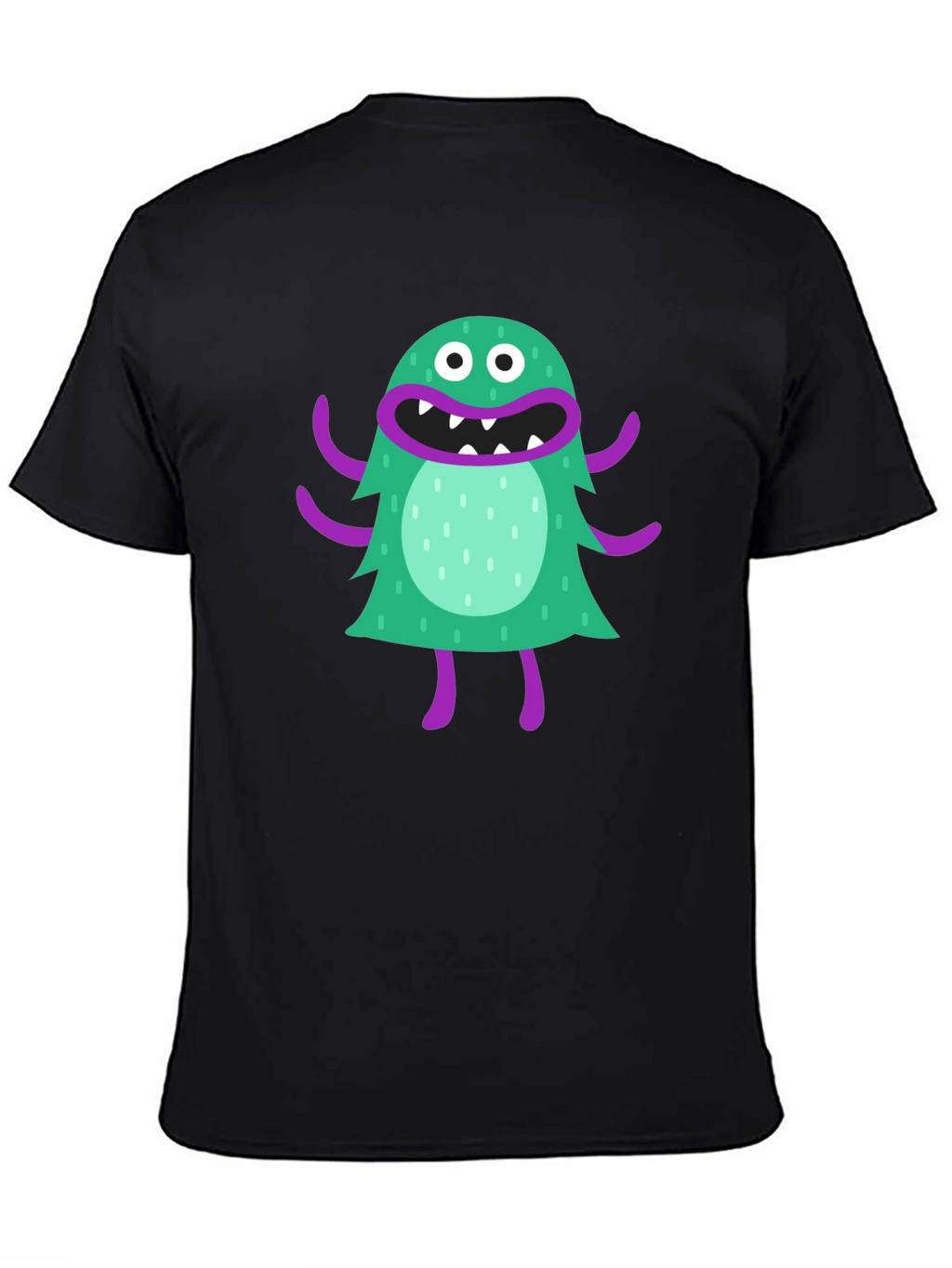 Monster Graphic Tee - Fun Black T-Shirt