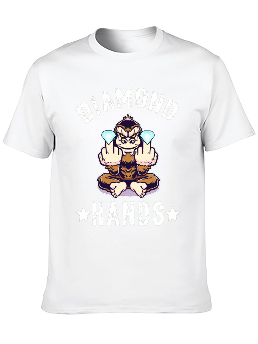 Diamond Hands Monkey T-Shirt - Black